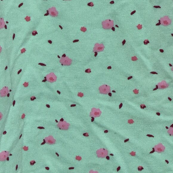 Wild Fable Aqua Mint & Pink Floral Spaghetti Strap Cheeky Bodysuit Size L New! - Picture 5 of 9